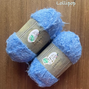 Yarn Bee Luscious Yarn 100% Nylon Yarn  Lollipop   Ready to ship Discontinued Yarn.  Destash yarn