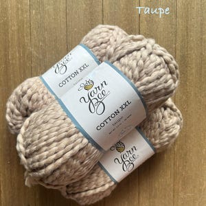 Yarn Bee Cotton XXL Taupe Bulky Weight 100% Cotton Yarn Ready to ship