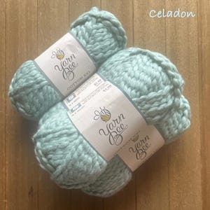 Yarn Bee Cotton XXL Celadon Bulky Weight 100% Cotton Yarn Ready to ship