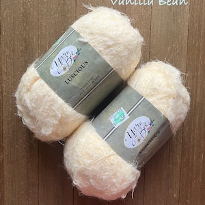 Yarn Bee Luscious Yarn 100% Nylon Yarn Vanilla Bean Ready to ship Discontinued Yarn.  Destash yarn