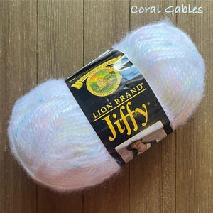 Lion Brand Jiffy Quick & Easy Bulky weight acrylic yarn Coral Gables  Ready to ship Discontinued color Destash yarn