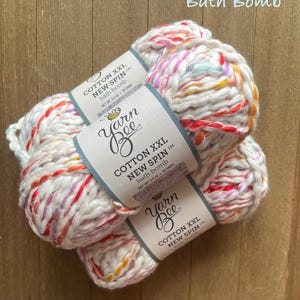 Yarn Bee Cotton XXL New Spin Bath Bomb  Bulky Weight Cotton/Acrylic Blend Yarn Ready to ship