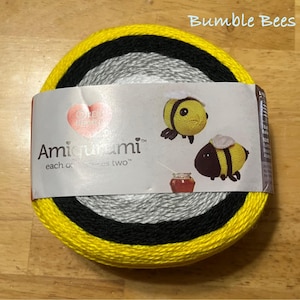 Red Heart Amigurumi Yarn Bumble Bee  Ready to ship