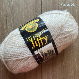 Lion Brand Jiffy Quick & Easy Bulky weight acrylic yarn  Camel Ready to ship