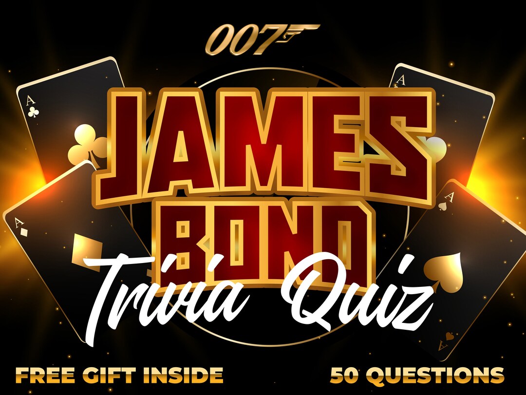 The Ultimate James Bond Trivia Quiz Experience. Powerpoint Download. Etsy