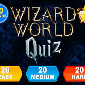 The Ultimate Wizard Quiz - 60 Multiple Choice Questions Quiz about everyones favourite wizard. 20 Easy 20 Medium and 20 Hard rounds.