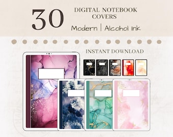 Digital Notebook Covers | Notebook cover | Goodnotes cover | planner cover | digital download | happy planner | notability | goodnotes