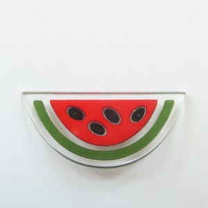 Watermelon Brooch,Fruit Jewels,Summer Jewelry,Handmade Jewelry,Unique Jewelry,Statement Pin,Fruit Pin,Perspex Jewelry,Red,Green,&quot;WATERMELON&quot;