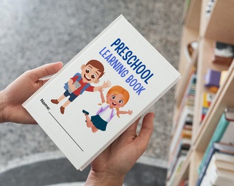 Toddler Learning Workbook: Math, Alphabet & Shapes (PDF Printable)