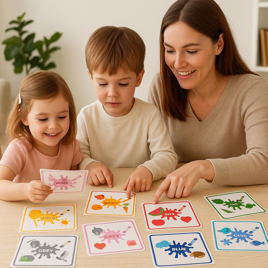 Color Flashcards: Montessori Preschool Learning, Homeschool Printable ...