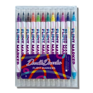 8colors/set doodle dazzles shimmer marker set