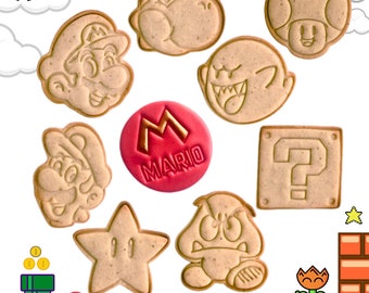 Mario cookie cutters