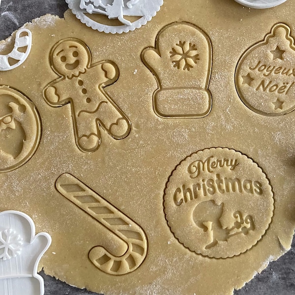 emporte-pièce Noël cutter cookie Christmas timbre à biscuits Noël
