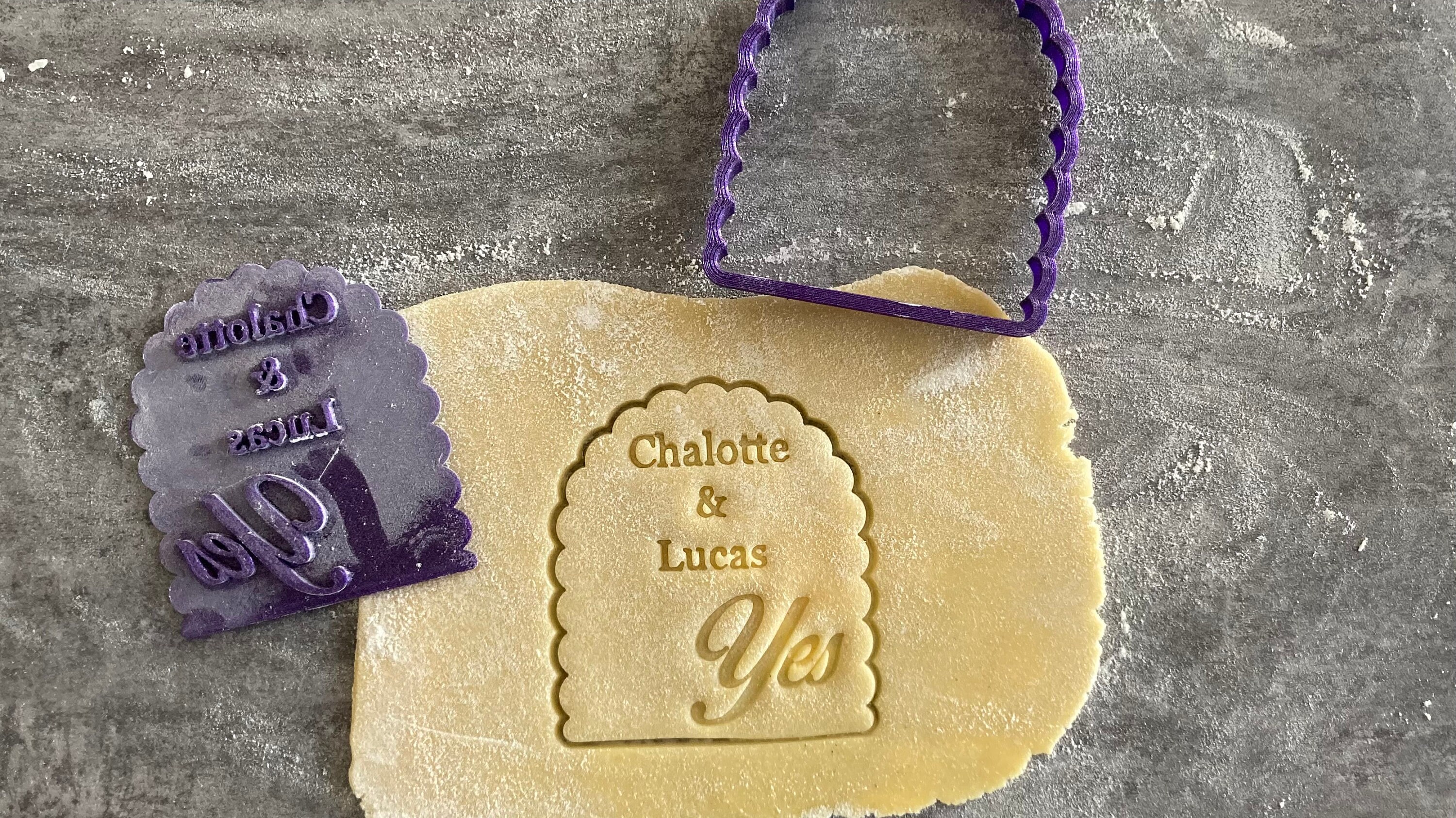 Custom Cookie Stamp Wedding Personalized Wedding Cookie Cutter Etsy