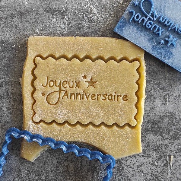 Little butter cookie stamp Happy Birthday happy birthday cookie cutter