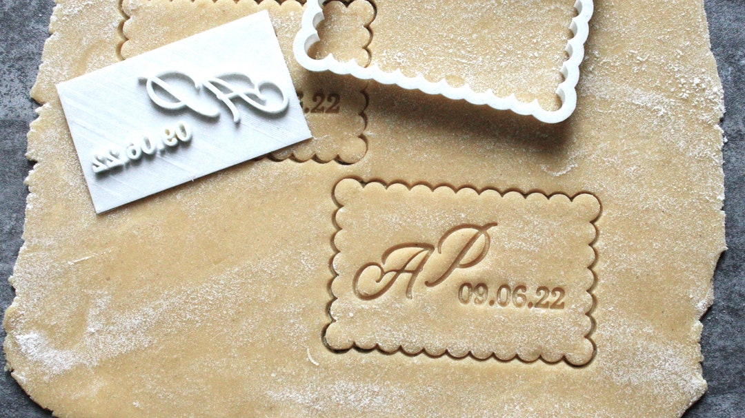 Custom Cookie Stamp Wedding Personalized Wedding Cookie Cutter Etsy