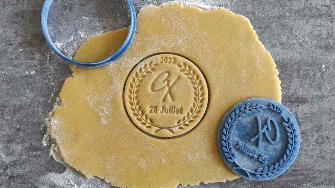 Personalized Cookie Stamp Wedding Personalized Wedding Cookie Cutter Etsy