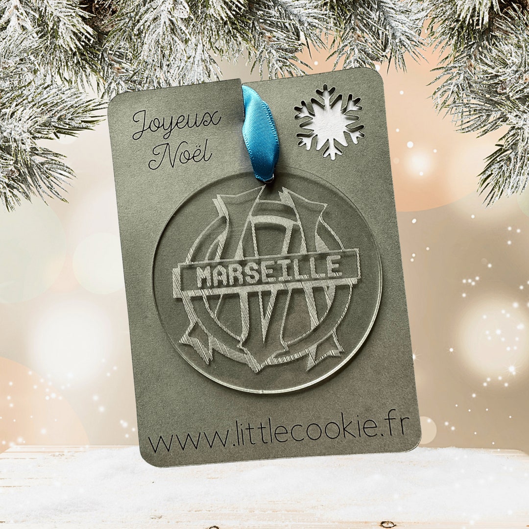 Christmas Ball OM Olympique De Marseille Christmas Ornament OM Etsy