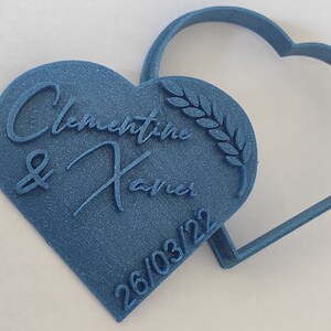 Wedding cookie cutter personalized wedding cookie cutter image 3