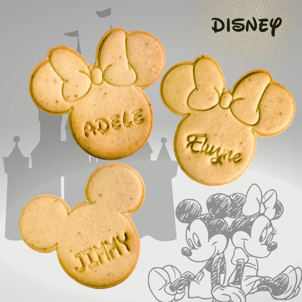 emporte-pièces personnalisable Mickey et Minnie Cutter cookie mickey timbre à biscuits Minnie mickey emporte-pièce Disney