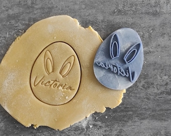 Personalized Easter cookie stamp