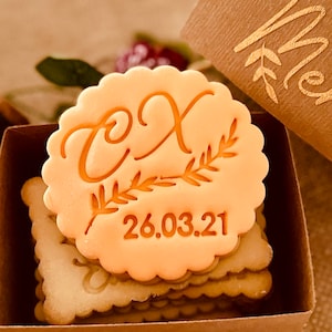 Personalized cookie stamp Wedding personalized wedding cookie cutter