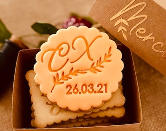 Personalized cookie stamp Wedding personalized wedding cookie cutter
