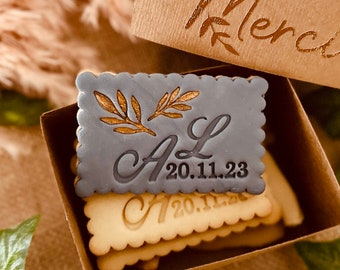 Personalized cookie stamp Wedding personalized wedding cookie cutter