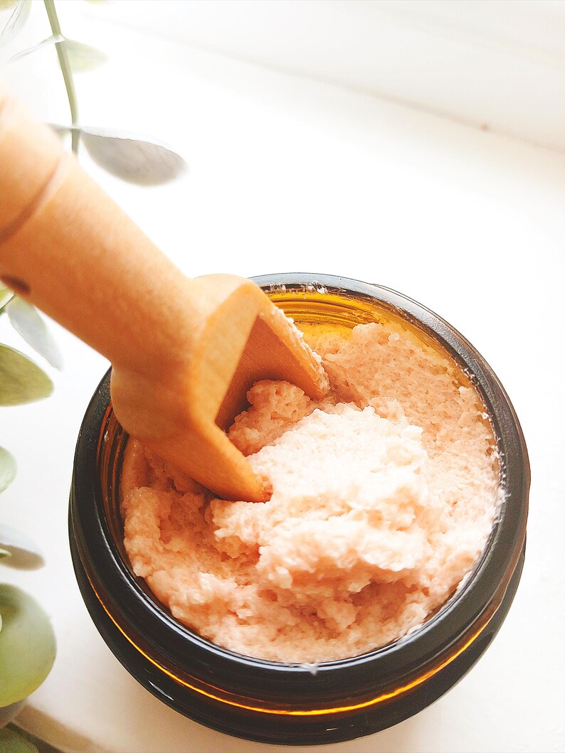 Organic Aromatherapy Pink Himalayan Salt Body Scrub, Wild Orange