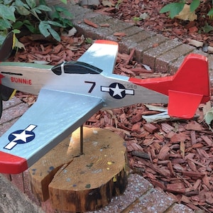 P-51 Mustang custom garden aircraft wind spinner whirligig