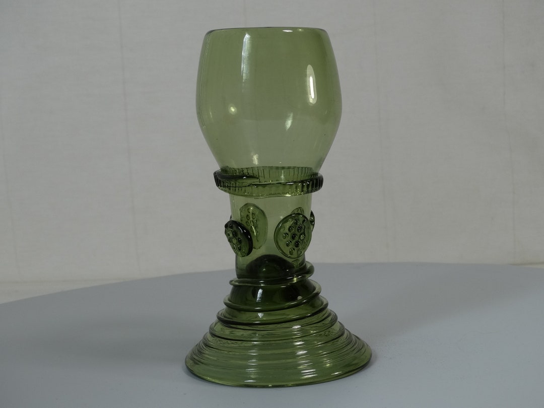 Rømer Raspberry German Roemer Applied Raspberry Prunts, Threaded Hollow Domed Foot ...