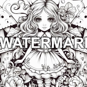 Whimsical Wonderland 17 page Coloring Book for Kids - Alice in Wonderland Inspired coloring book pages!