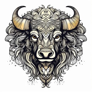 Amerikanischer Büffel / Bison svg - große skalierbare svg-Datei für T-Shirt-Design, Lasergravur oder CNC-Arbeit