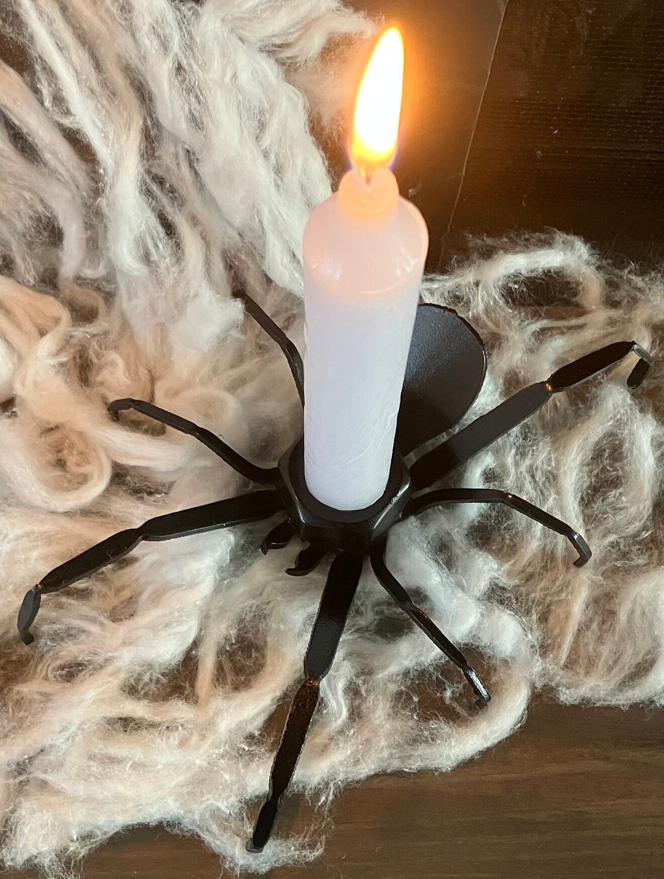 Pair2 of Spider Candle Holders Halloween Party or Etsy