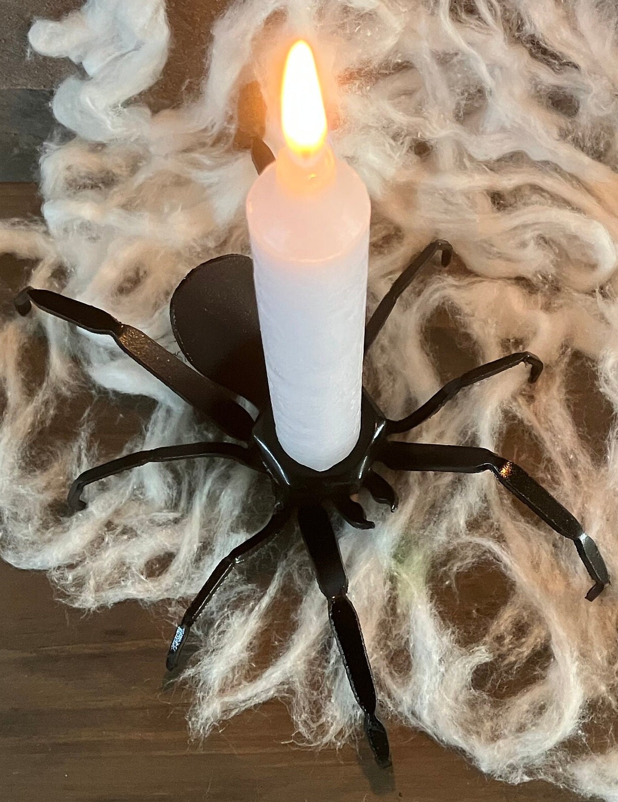 Pair2 of Spider Candle Holders Halloween Party or Etsy