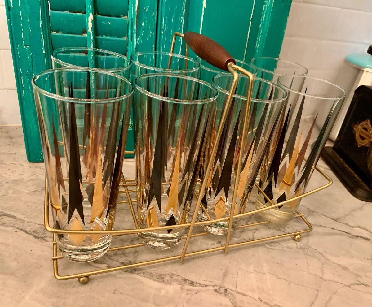 ヴィンテージ ミッドセンチュリー モダン ドリンクグラスキャリア ヴィンテージ ミッドセンチュリー モダン ドリンクグラスキャリア 楽天