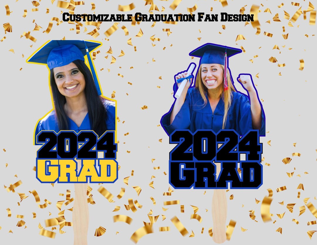 Graduation Fan Template, Grad Fan, Graduation Template, Grad 2024 ...