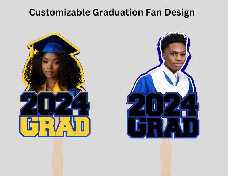 Graduation Fan Template, Grad Fan, Graduation Template, Grad 2024 ...
