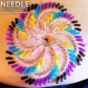 Large Swirl Needle Play Design / Stencil - Artistic Piercing (100 Needles!)