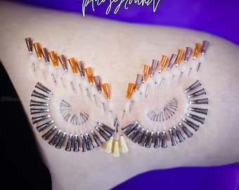 Owl Eyes Needle Play Design / Stencil - Artistic Piercing