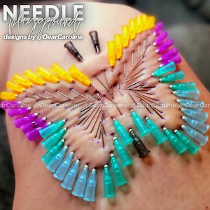 Butterfly Needle Play Design / Stencil - Artistic Piercing