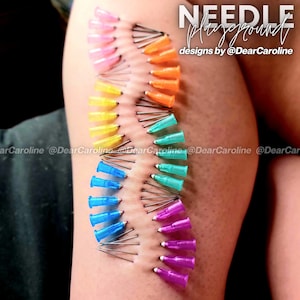 Easy Beginner Squiggle Needle Play Design / Stencil - Artistic Piercing