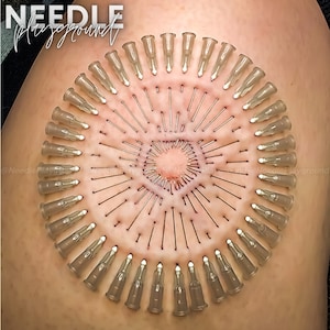 Pentagram Pentacle Advanced Needle Play Design / Stencil - Artistic Piercing