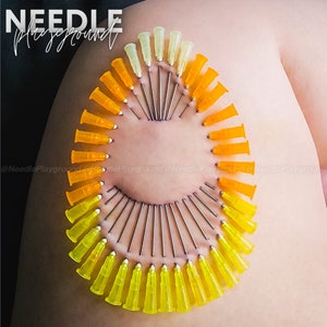Candy Corn Halloween Trick-or-Treat Needle Play Design / Stencil - Artistic Piercing (INCLUDES 2 STENCILS!)