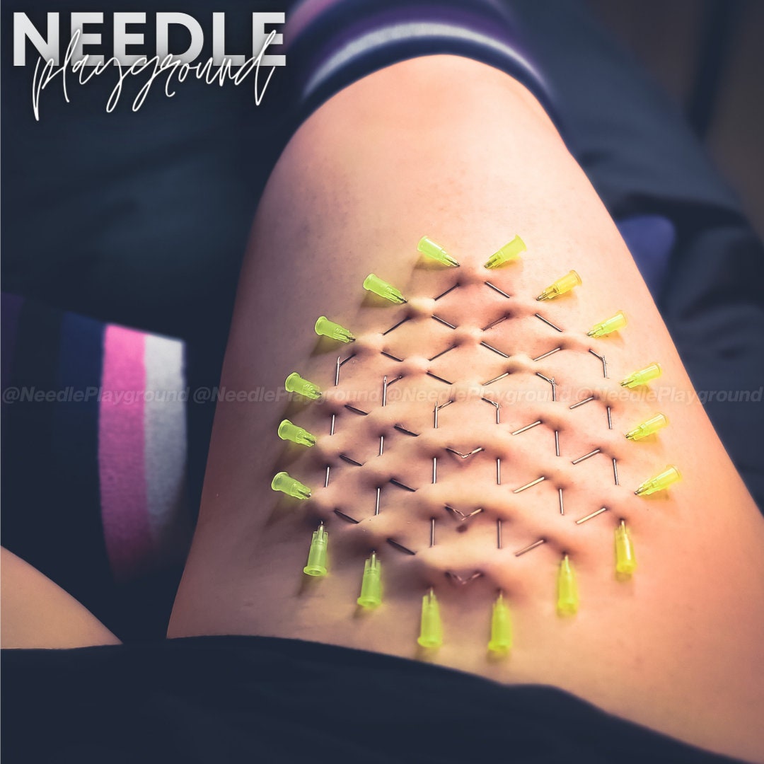 bdsm needle Large Geometric Pain Button Needle Play Design / Stencil - Artistic  Piercing (USES SPECIALTY NEEDLES!) - Etsy