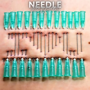 I Love You (I Heart U) Needle Play Design / Stencil - Artistic Piercing