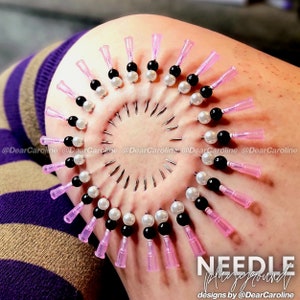 Easy Beginner Circle Needle Play Design / Stencil - Artistic Piercing INCLUDES 2 STENCILS!