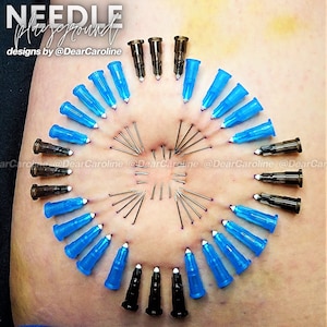 Celtic Cross Beginner Needle Play Design / Stencil - Artistic Piercing