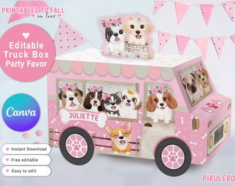 Editable Puppy Birthday Chip Bag Wrapper Labels Dog Chip Bag