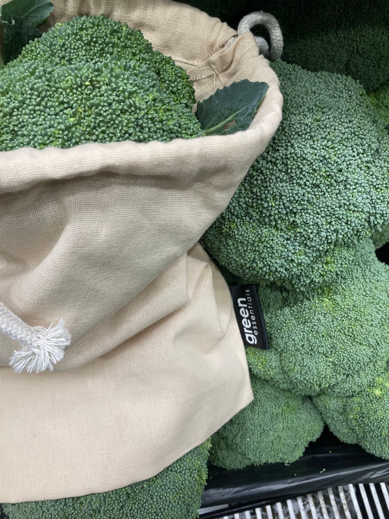 Cotton Drawstring Produce Bags - Set of 4 - Etsy Australia